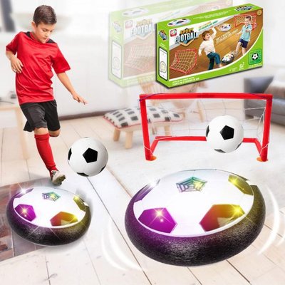 Воздушный футбол, аэромяч с воротами, светящийся футбольный мяч, аэрофутбол, летающий футбольный диск 6688 фото