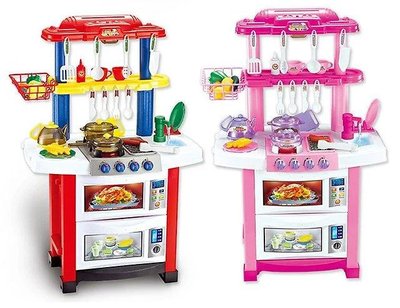 Детская кухня 758А/B Happy Little Chef с водой, 33 предмета, 83см, два цвета 758A/B фото